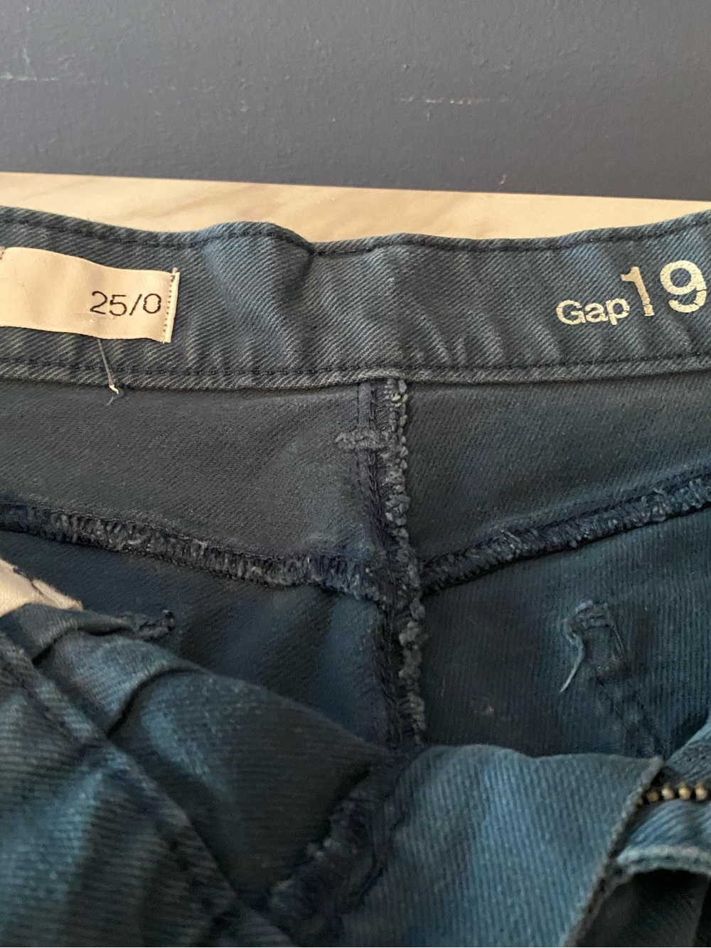 GAP Teal Braided-Belt Denim Shorts - Picture 7 of 7